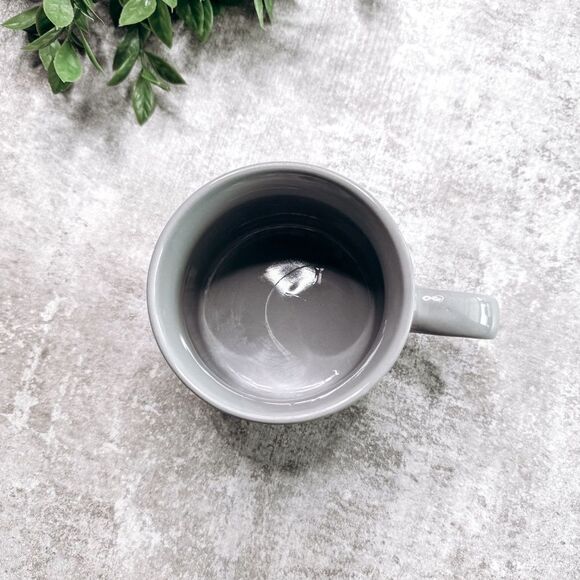 Gray Patterned Ceramic Mug - Picture 2 of 3